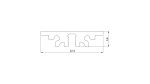 LUMINES SOLVIA Profile lacquered white 4.15 m